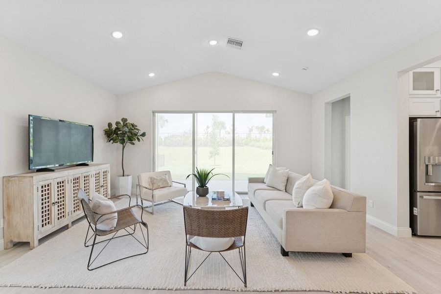 Furnished interior view inside a new home in , Port St. Lucie (Image 35).