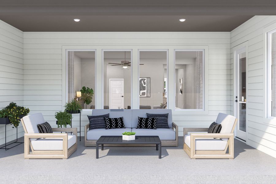 Representative exterior details of a home built from the Rosedale by Tri Pointe Homes in Lariat, Liberty Hill (Image 3).