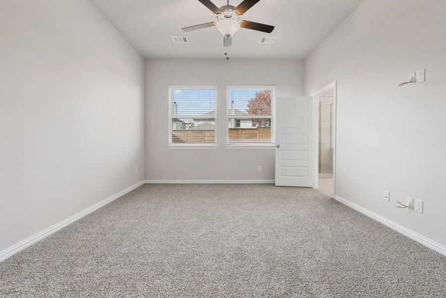 Representative unfurnished interior of a home built from the Chicago by Chesmar Homes in Solterra Texas, Mesquite (Image 6). Representative unfurnished interior of a home built from the Chicago by Chesmar Homes in Solterra Texas, Mesquite (Image 6).