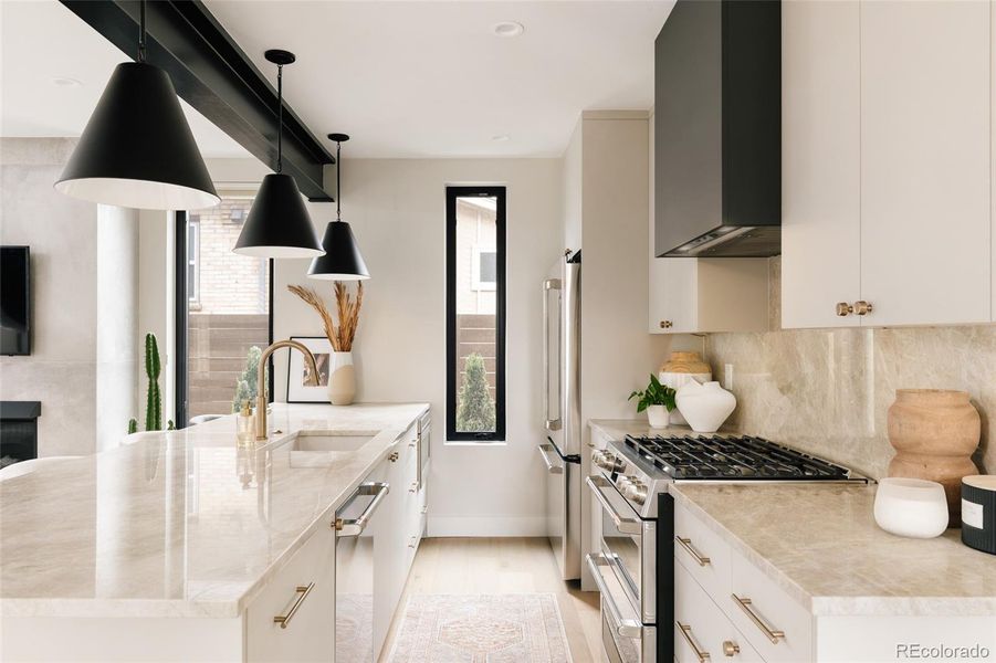Furnished interior view inside a new home in , Denver (Image 10).