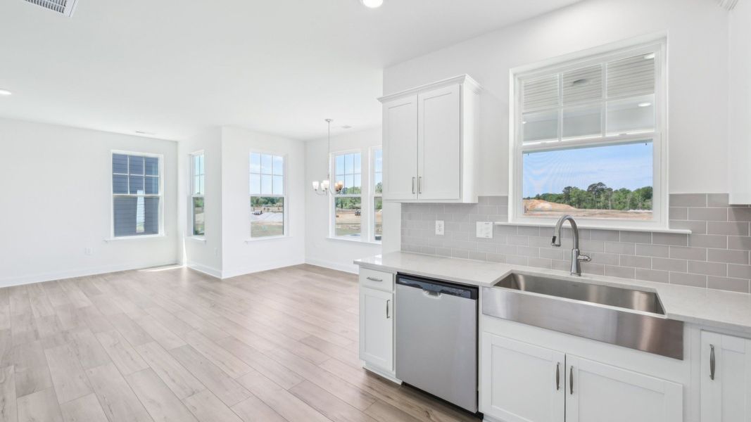 Representative furnished interior of a home built from the Bordeaux by DRB Homes in Station Pointe, Angier (Image 13). Representative furnished interior of a home built from the Bordeaux by DRB Homes in Station Pointe, Angier (Image 13).
