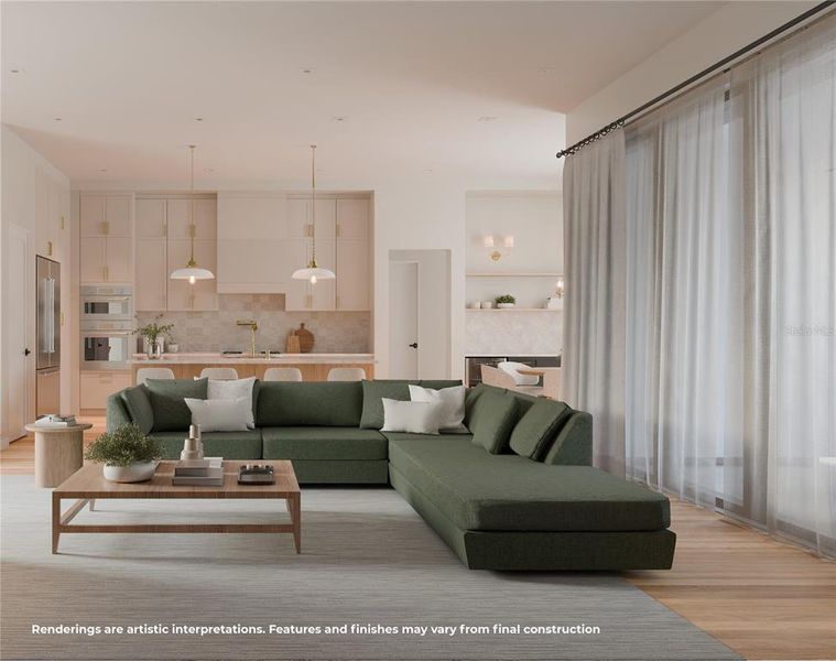 Furnished interior view inside a new home in , Winter Park (Image 6). Furnished interior view inside a new home in , Winter Park (Image 6).