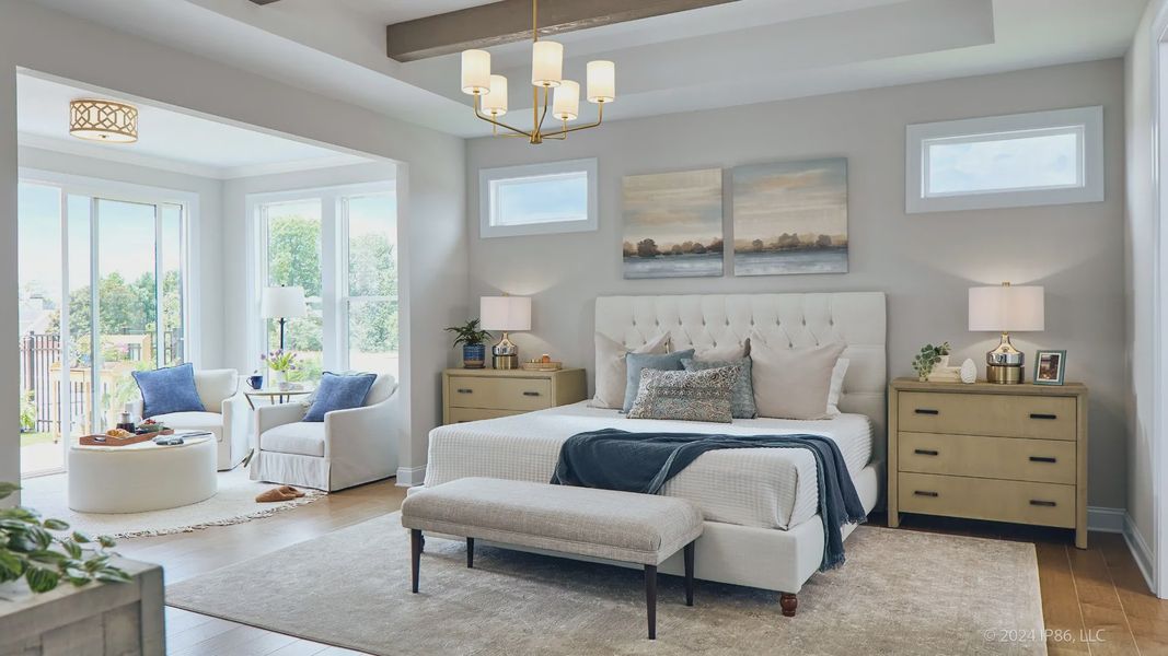 Representative furnished interior of a home built from the Promenade by Epcon Communities in Lakeside at Millican Reserve, College Station (Image 18).