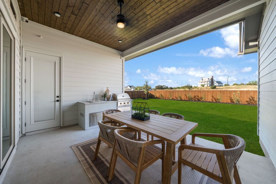 Exterior details and patio area of a home in Country Village Estates, Castroville (Image 2). Exterior details and patio area of a home in Country Village Estates, Castroville (Image 2).