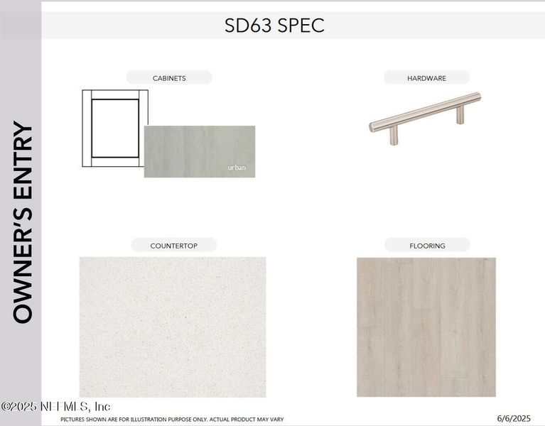 Sample of building materials used in homes in SilverLeaf, St. Augustine (Image 16).