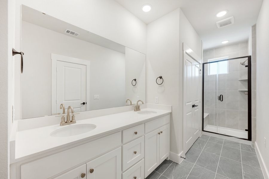 Furnished interior view inside a new home in Willow Grove Townhomes, Melissa (Image 32).