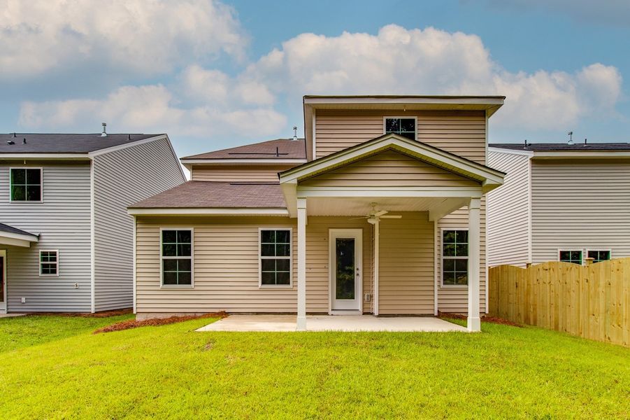 Exterior details and patio area of a home in Ellington, Elgin (Image 30).
