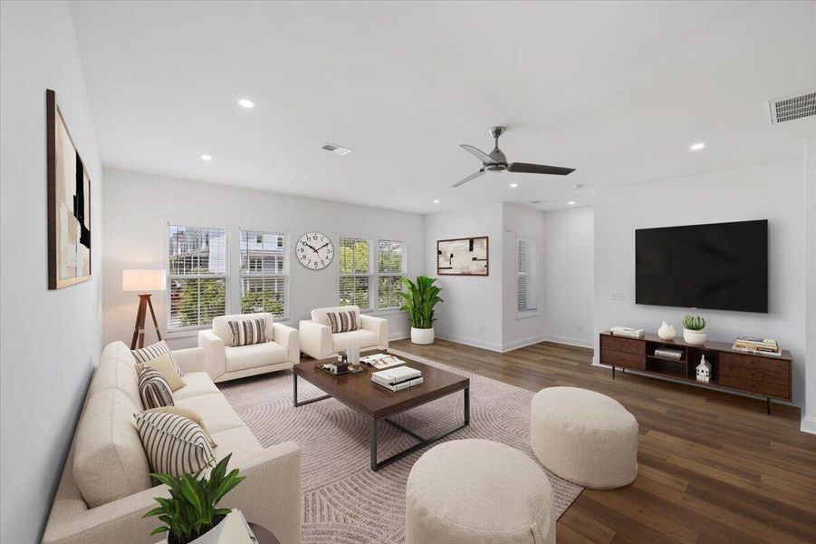 Furnished interior view inside a new home in , Summerville (Image 11).