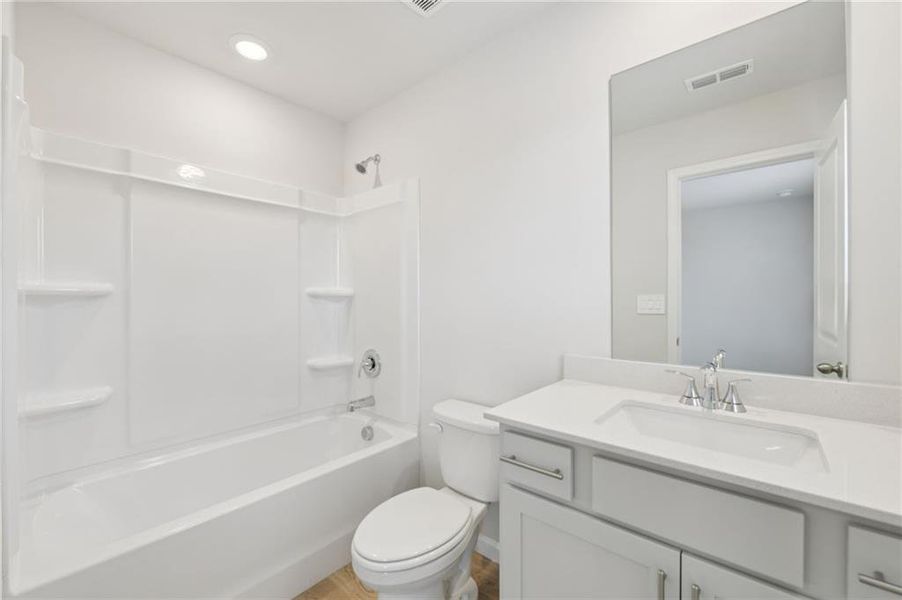 Furnished interior view inside a new home in Parkside at Grayson, Grayson (Image 17).