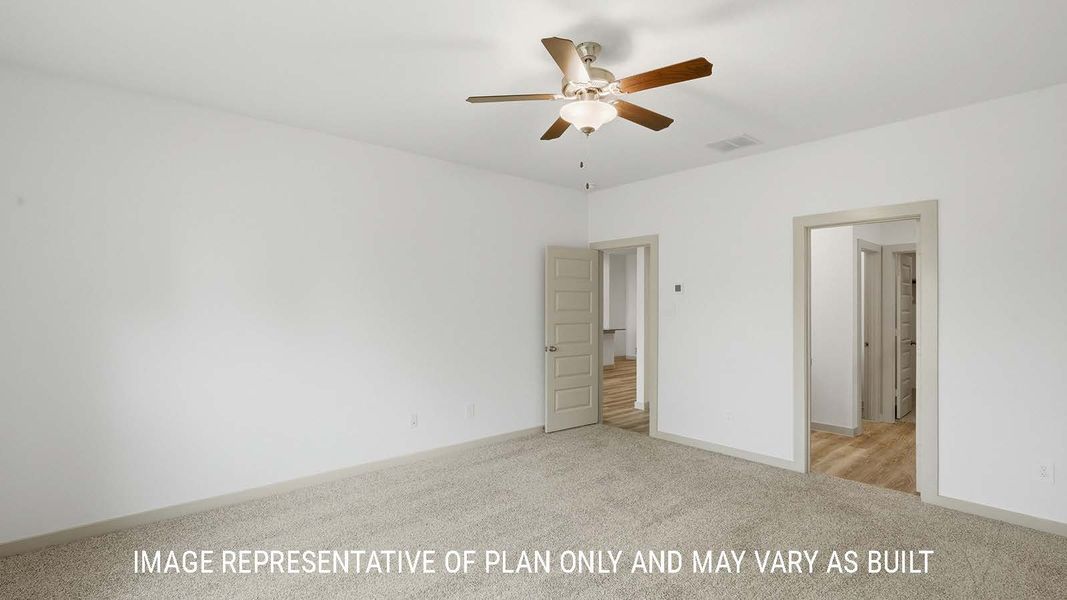 Representative unfurnished interior of a home built from the Mitchell by D.R. Horton in China Grove, China (Image 25).
