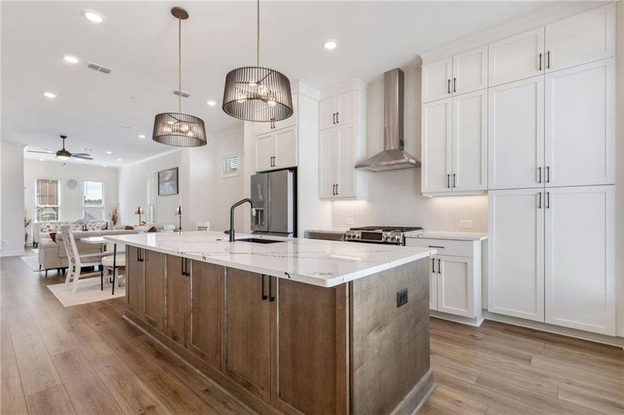 Furnished interior view inside a new home in , Peachtree Corners (Image 12). Furnished interior view inside a new home in , Peachtree Corners (Image 12).
