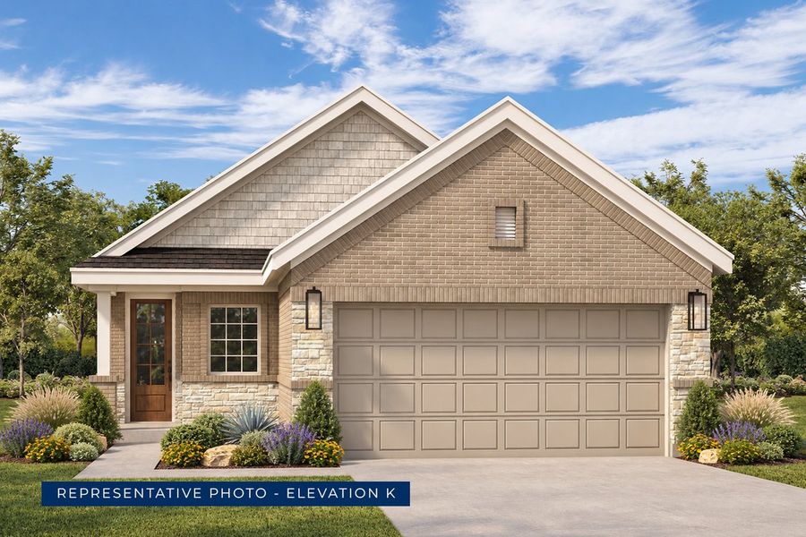 Representative exterior photo of a completed home built from the Wilson F by First Texas Homes in Oaklawn, Van Alstyne, TX (Image 12). Representative exterior photo of a completed home built from the Wilson F by First Texas Homes in Oaklawn, Van Alstyne, TX (Image 12).
