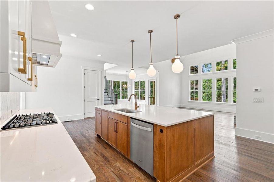 Furnished interior view inside a new home in Malone's Pond, Ball Ground (Image 15).