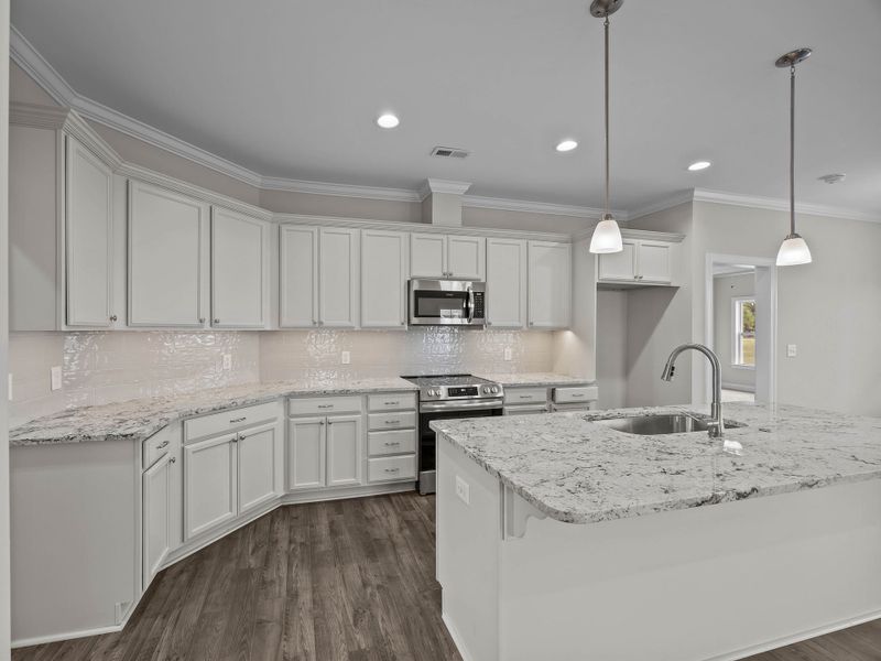 Furnished interior view inside a new home in The Villas at Langston Farms, Winterville (Image 5).