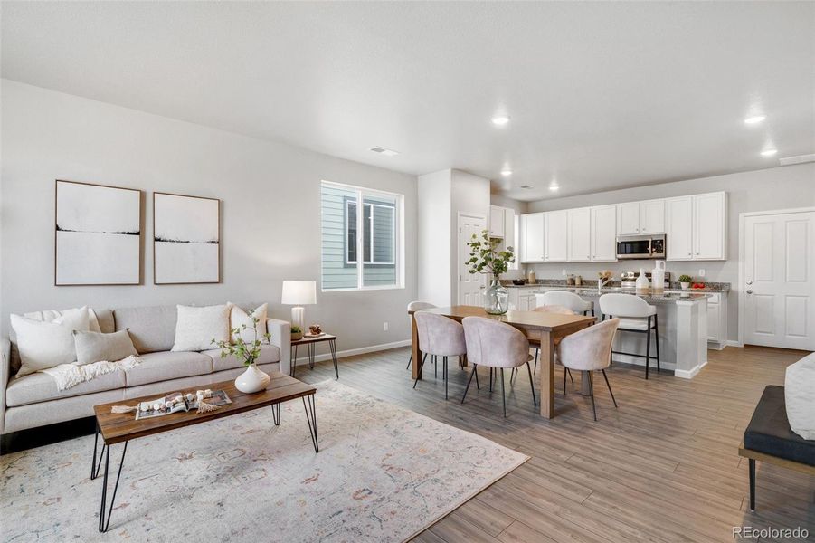 Furnished interior view inside a new home in Pintail Commons at Johnstown Village, Johnstown (Image 12).