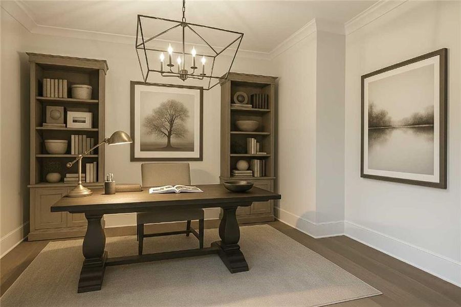 Furnished interior view inside a new home in , Ball Ground (Image 5).