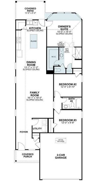 2D floor plan layout of this home in Summerview, Fulshear, TX (Image 5).