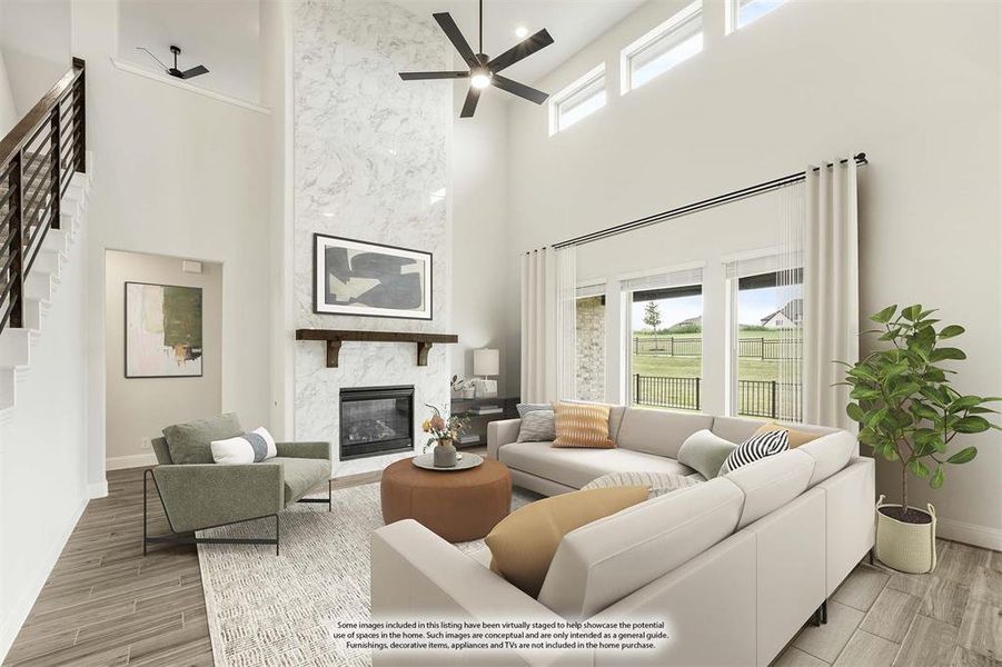 Furnished interior view inside a new home in Devonshire Classic 60-65, Forney (Image 9). Furnished interior view inside a new home in Devonshire Classic 60-65, Forney (Image 9).