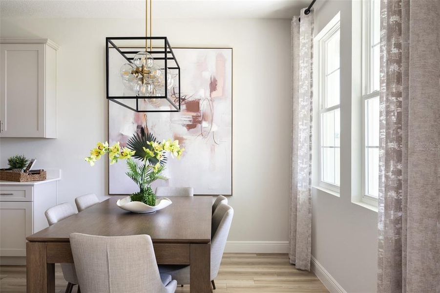 virtually staged/model home