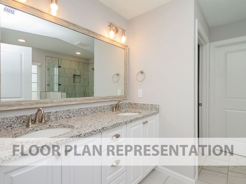 Primary Bathroom Floorplan Representation Photo 2 | The Fairport II Plan