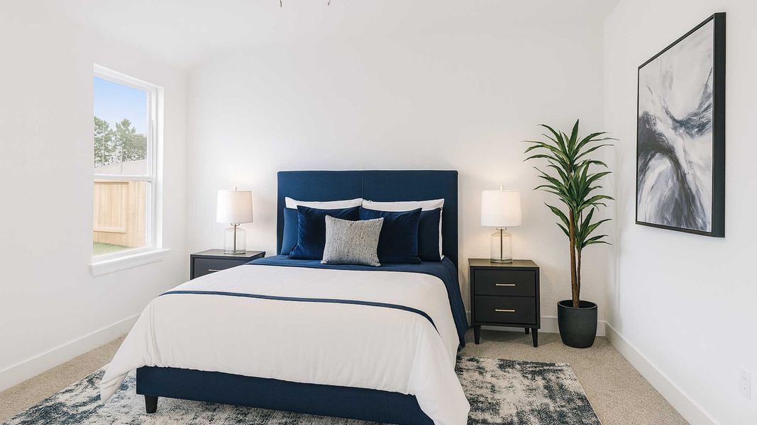 Furnished interior view inside a new home in Hills of Westlake, Conroe (Image 7).