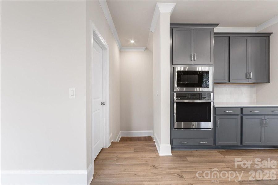 Second floor landing into the kitchen