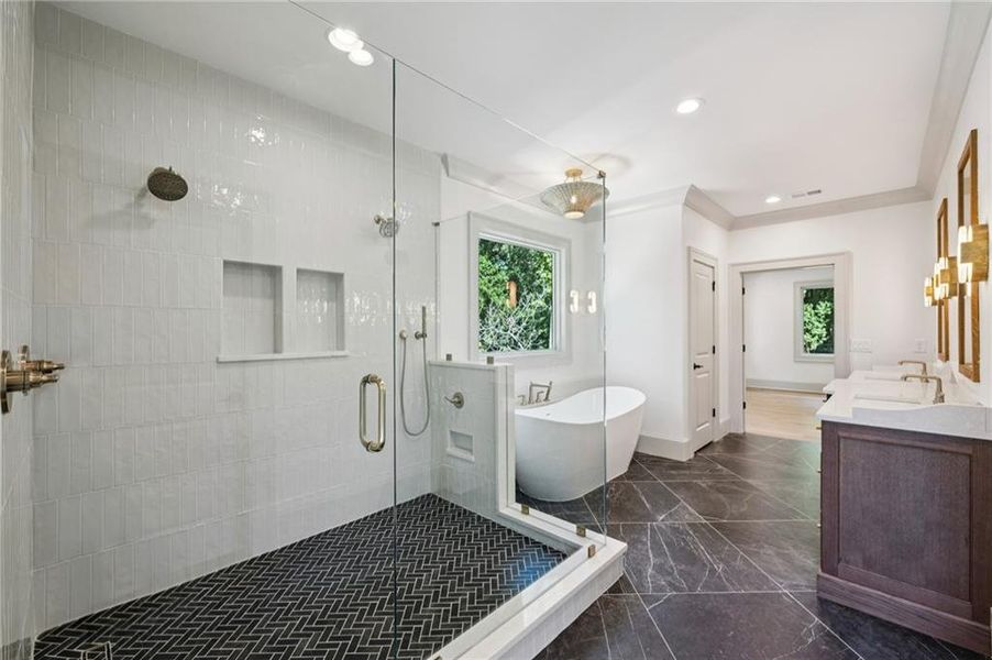 Furnished interior view inside a new home in , Atlanta (Image 9). Furnished interior view inside a new home in , Atlanta (Image 9).