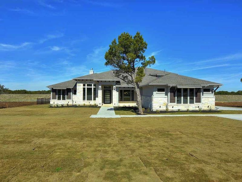 Representative exterior details of a home built from the Santa Barbara II by Giddens Homes in Scofield Farms Estates, Georgetown (Image 44).