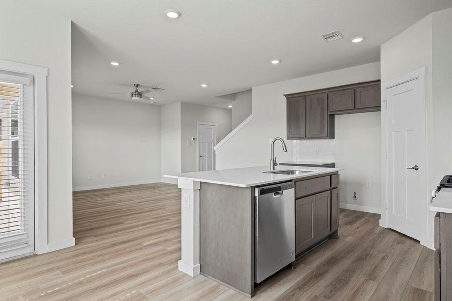 Furnished interior view inside a new home in West Canyon Trails, Belton (Image 8). Furnished interior view inside a new home in West Canyon Trails, Belton (Image 8).