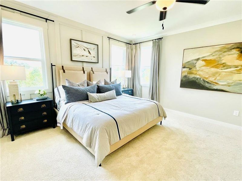 Furnished interior view inside a new home in Hopewell Reserve, Cumming (Image 8). Furnished interior view inside a new home in Hopewell Reserve, Cumming (Image 8).