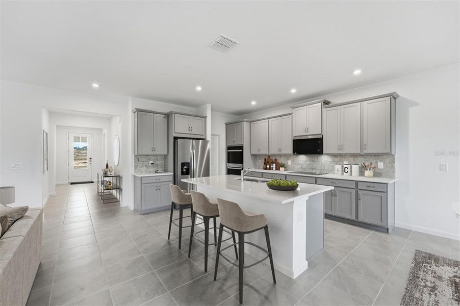 Furnished interior view inside a new home in Rainwood, Groveland (Image 4). Furnished interior view inside a new home in Rainwood, Groveland (Image 4).