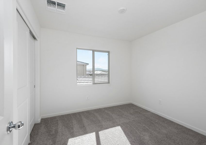 Each secondary bedroom has closet space for family and guests to enjoy.