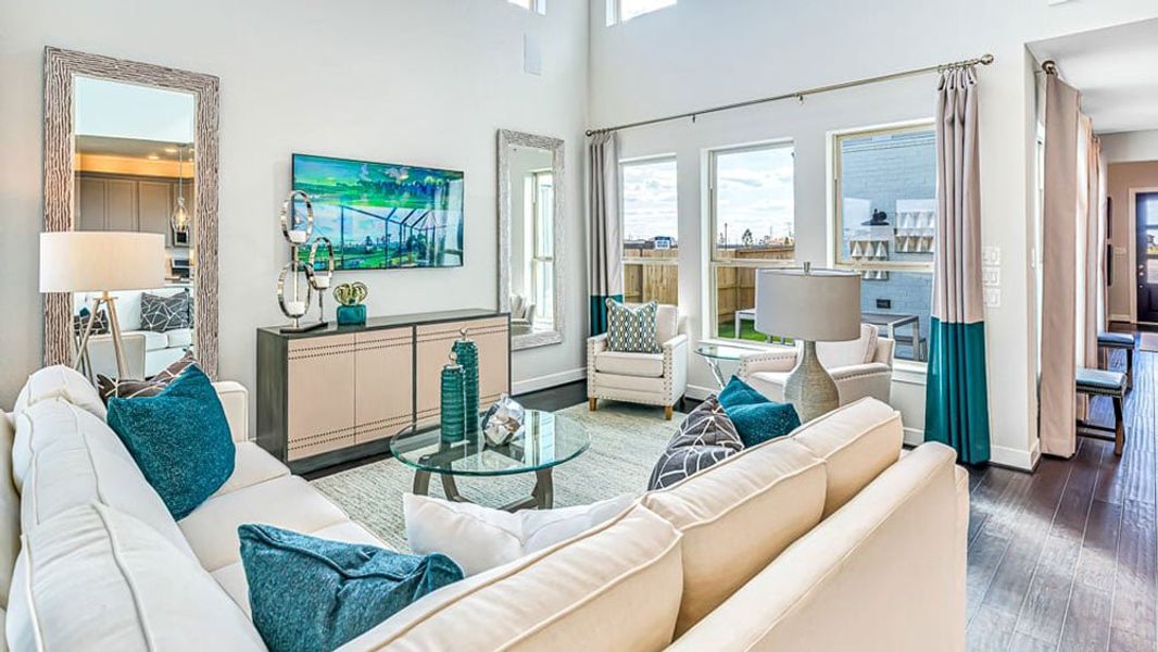 Furnished interior view inside a new home in Avalon at Cypress, Cypress (Image 3).
