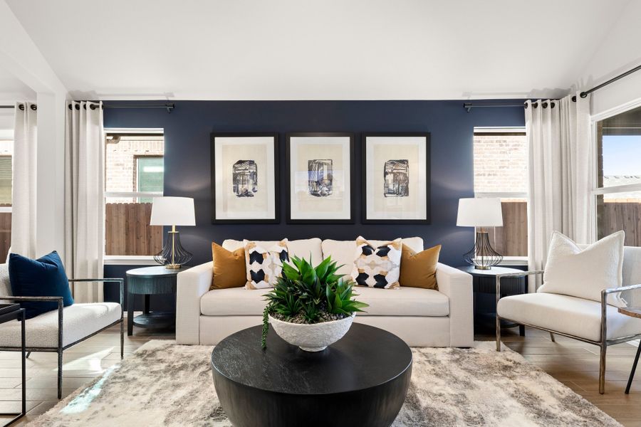Representative furnished interior of a home built from the Concept 2065 by Risewell Homes in Summer Crest, Fort Worth (Image 14).