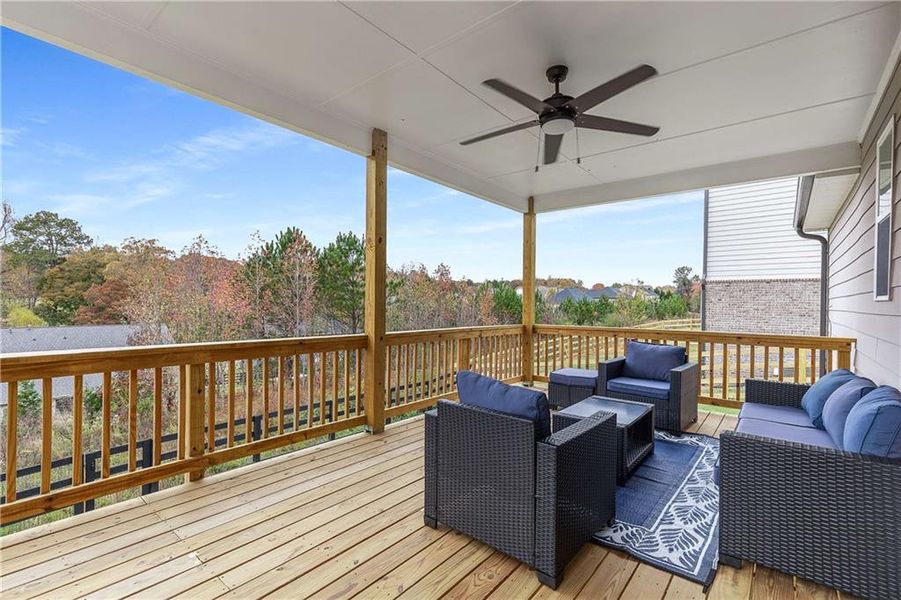 Exterior details and patio area of a home in Carmichael Farms, Canton (Image 29).