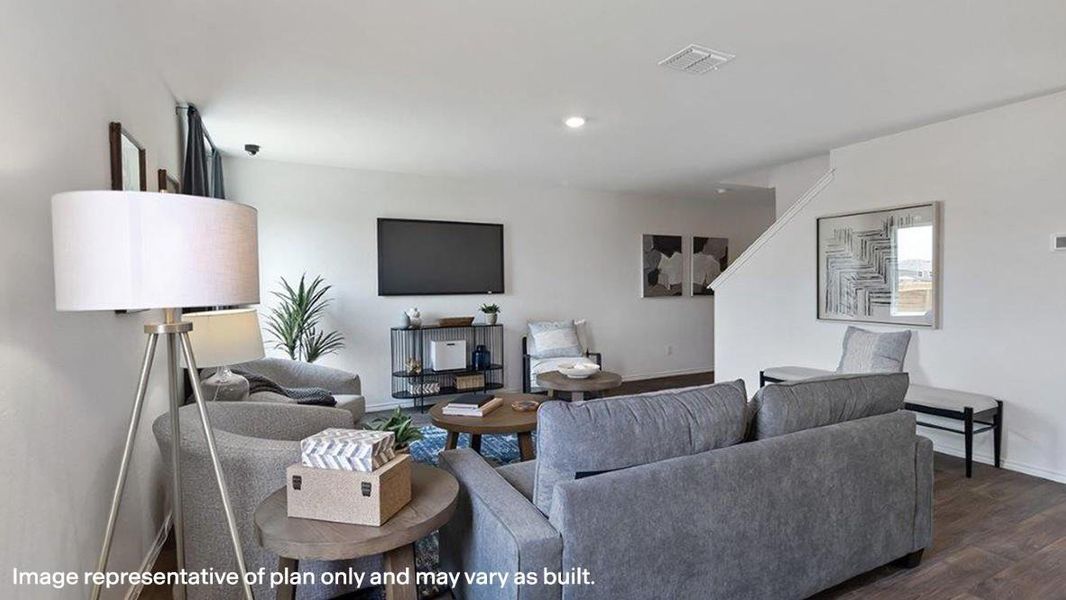 Furnished interior view inside a new home in The Villages at Schwertner Ranch, Jarrell (Image 12).