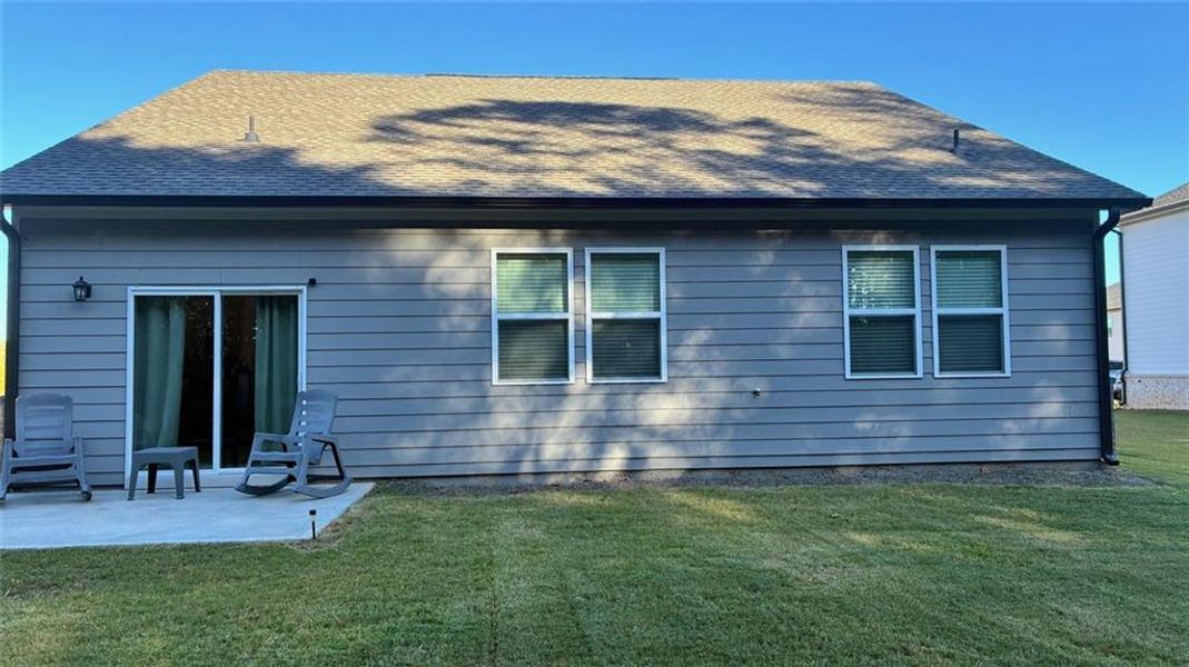 Exterior details and patio area of a home in , Adairsville (Image 2). Exterior details and patio area of a home in , Adairsville (Image 2).