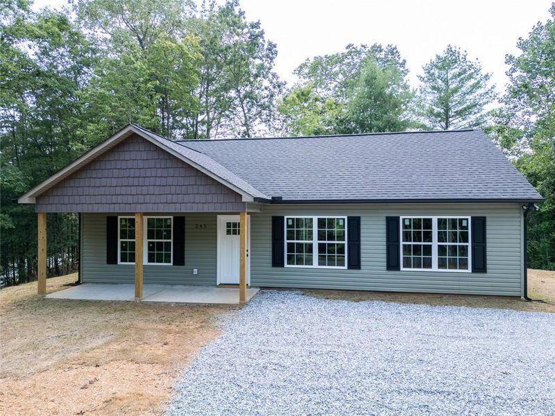 Front exterior of a new home in , Dahlonega, GA, highlighting curb appeal (Image 18).
