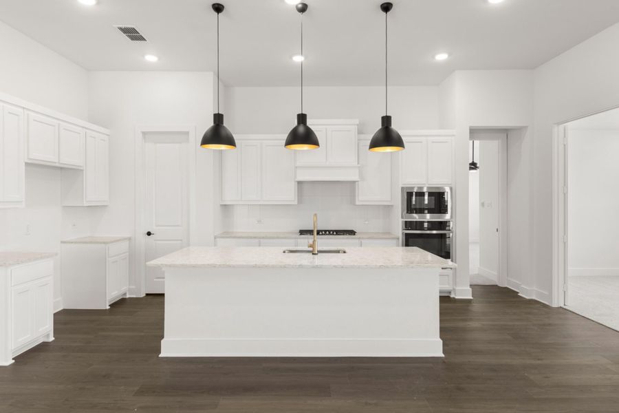 Furnished interior view inside a new home in Inspiration Collection at Union Park, Little Elm (Image 5).