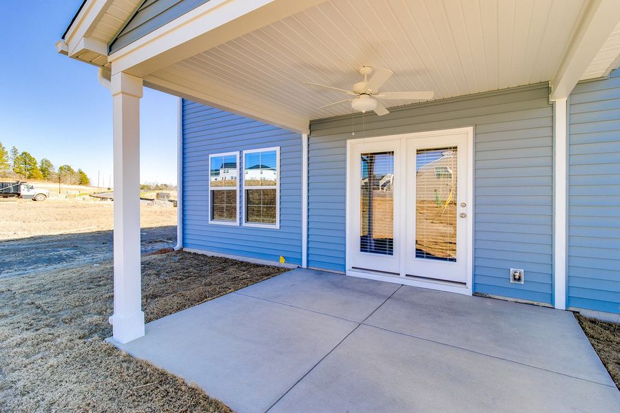 Exterior details and patio area of a home in Bluefield, Lexington (Image 3).