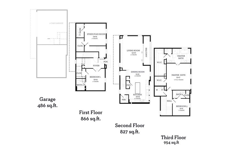 2D floor plan layout of this home in Addison Grove, Addison, TX (Image 1). 2D floor plan layout of this home in Addison Grove, Addison, TX (Image 1).