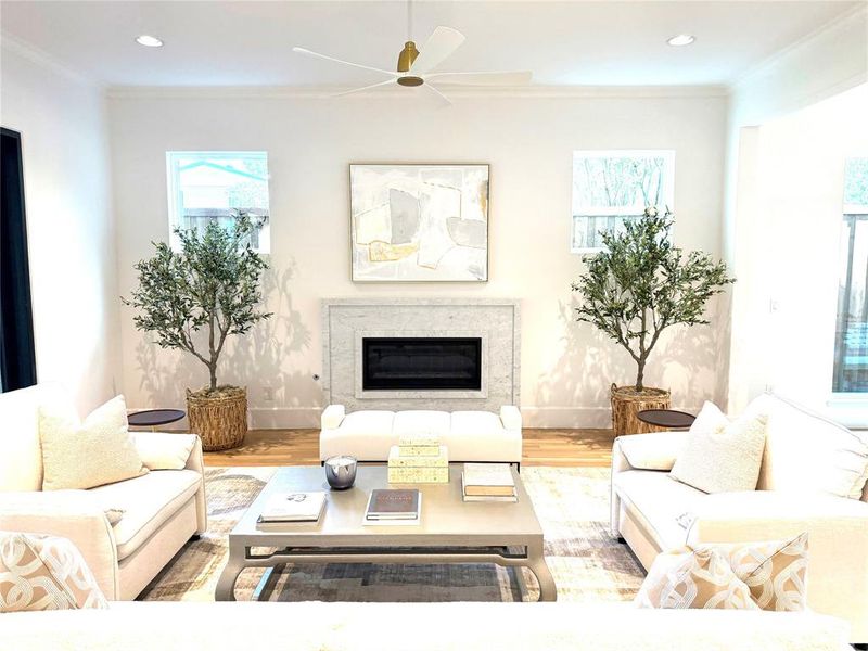 Family Room with Fireplace