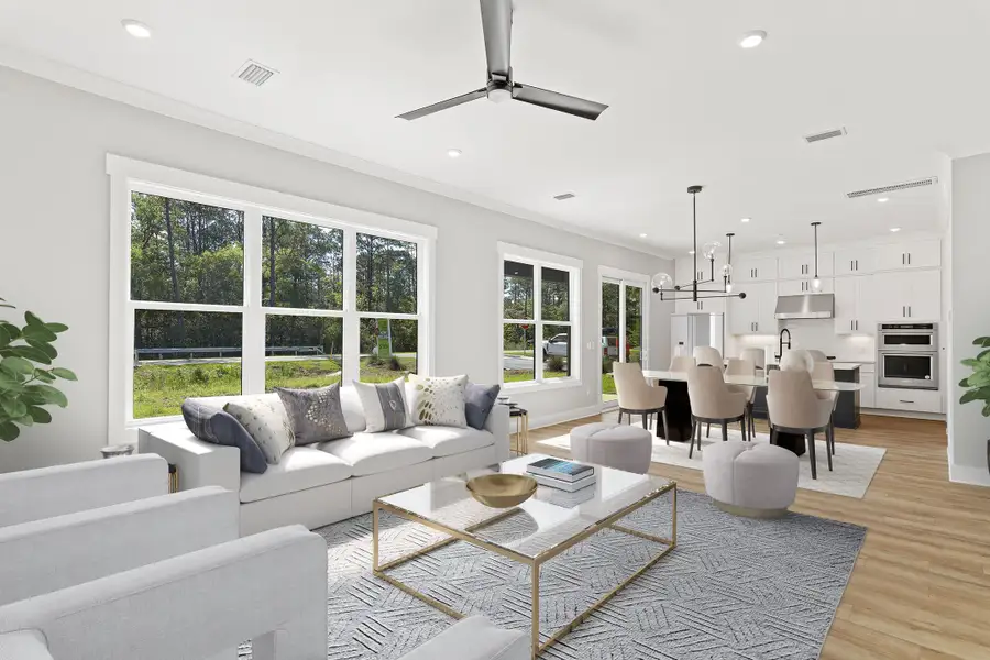 Furnished interior view inside a new home in The Eyrie, Santa Rosa Beach (Image 4).
