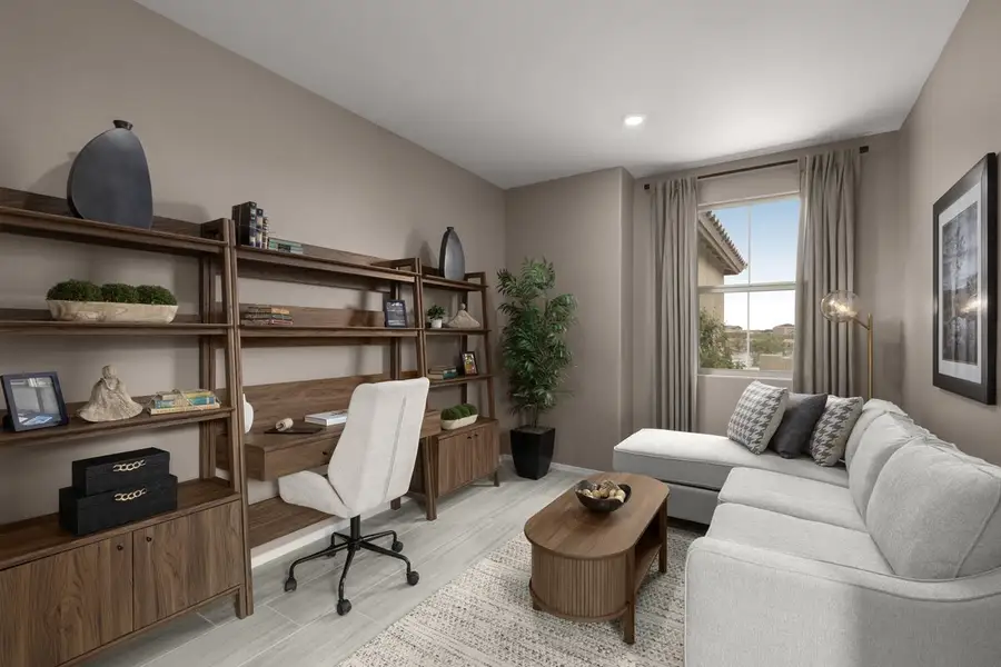Representative furnished interior of a home built from the 1727 by KB Home in Mandarina Reserve, Marana (Image 12).
