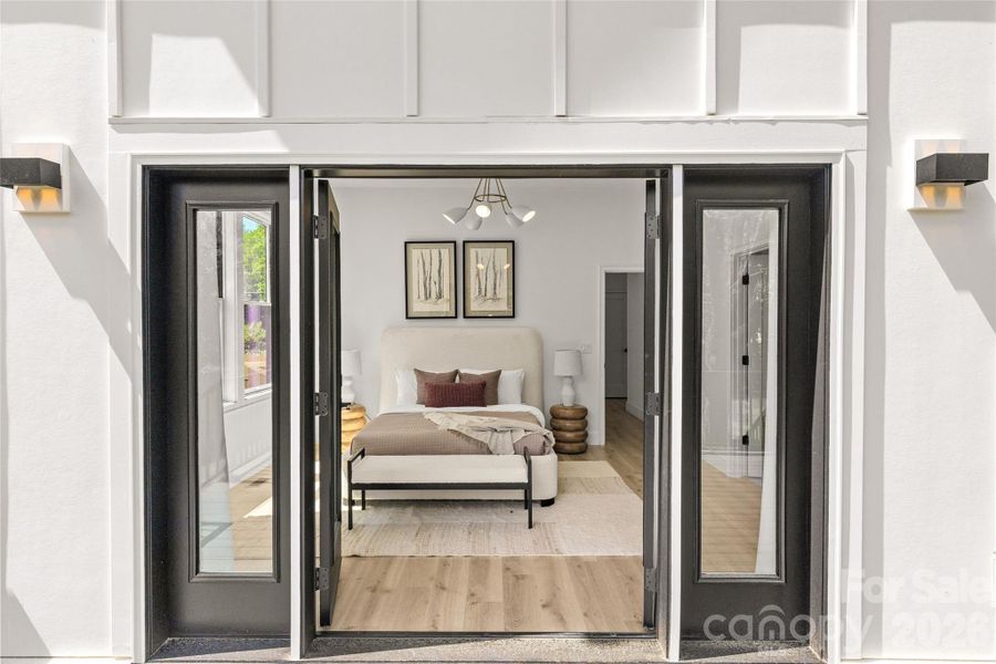 Exterior details and patio area of a home in , Charlotte (Image 3).