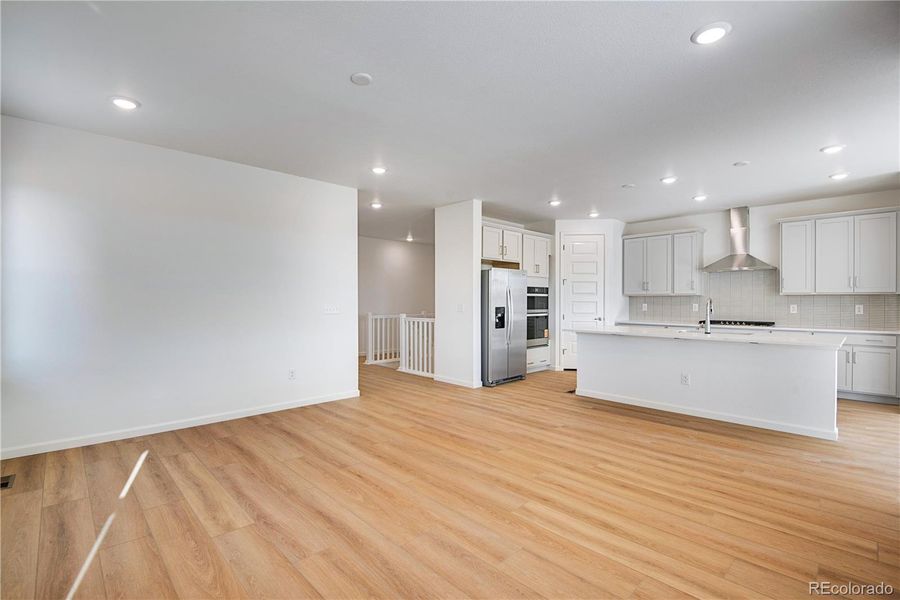 Spacious, unfurnished interior of a new home in Prelude at The Aurora Highlands, Aurora (Image 25). Spacious, unfurnished interior of a new home in Prelude at The Aurora Highlands, Aurora (Image 25).