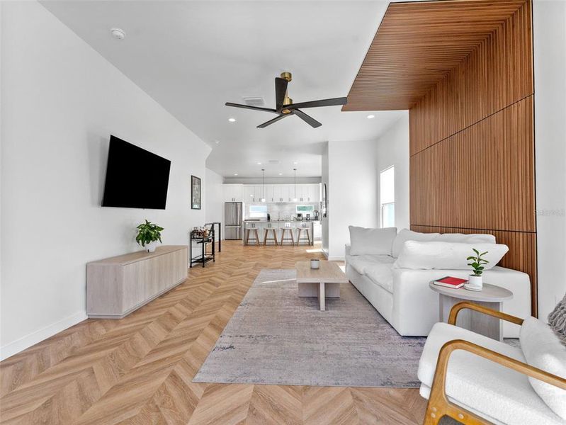 Furnished interior view inside a new home in , Tampa (Image 26).