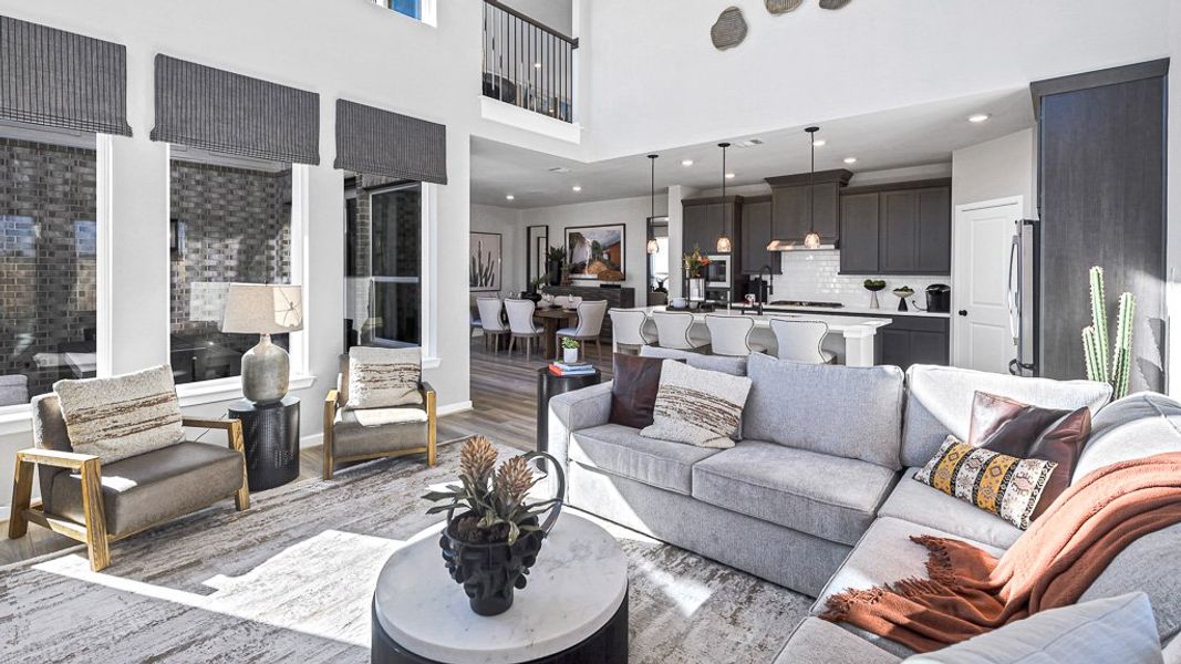 Furnished interior view inside a new home in Avalon at Cypress, Cypress (Image 46).