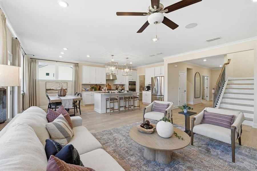 Representative furnished interior of a home built from the Essex by Taylor Morrison in Dreycott, Lawrenceville (Image 20).