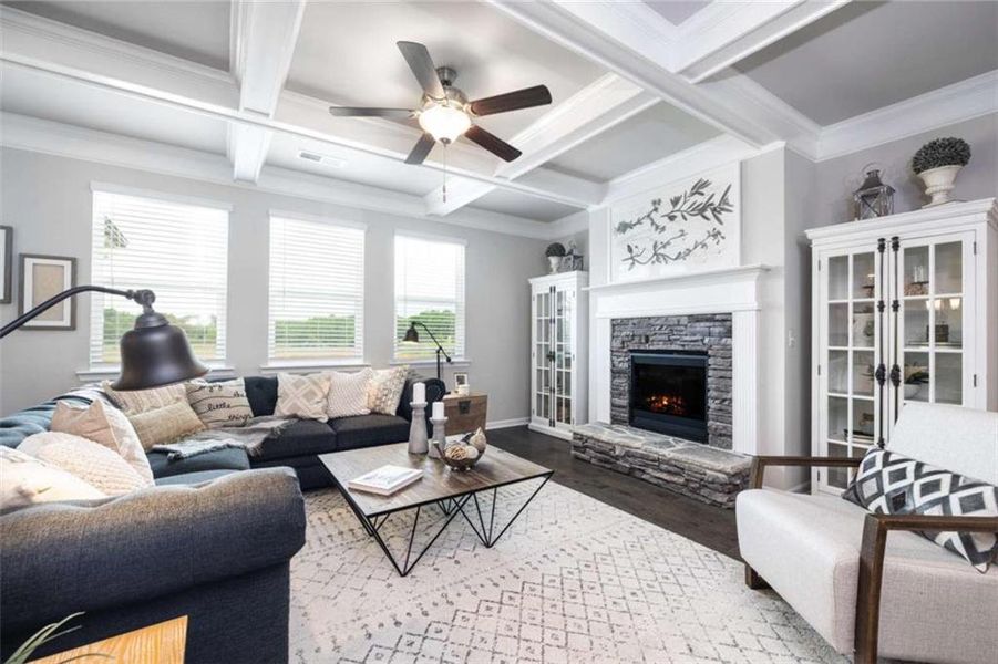 Furnished interior view inside a new home in Kingsmere Estates, Loganville (Image 12).
